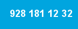 928 181 12 32 928 181 12 32